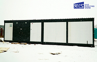 ЗРУ 35 кВ, размещенное в блочномодульном здании, совмещенное с общеподстанционным пунктом управления (ОПУ)